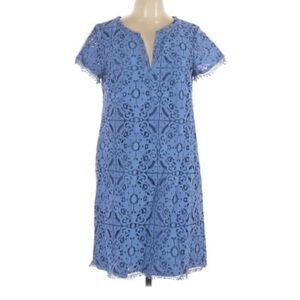 Adrianna Papell Women’s Blue Lace Sheath Mini Dress (4)